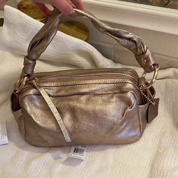 COACH - Parker leather zip shoulder bag - f13465 - NWT - Picture 1 of 13